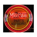 New Mopar Parts Accessories Porcelain Neon Sign 48" Diameter 